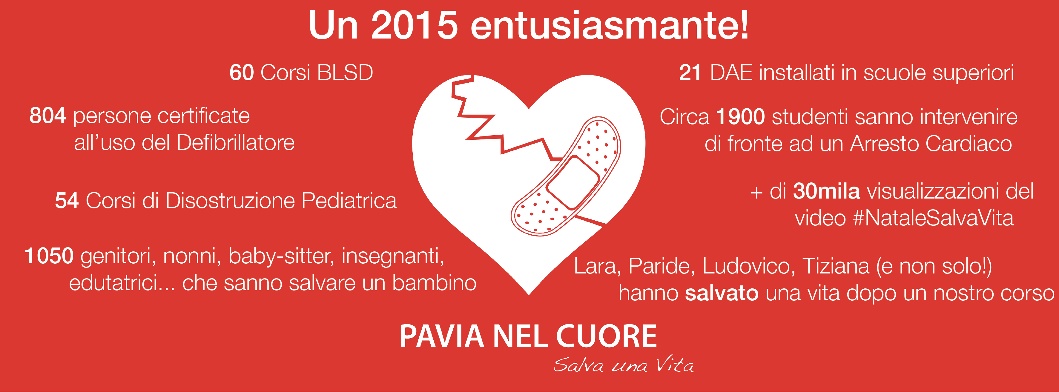 Infografica Risultati 2015 Pavia nel Cuore